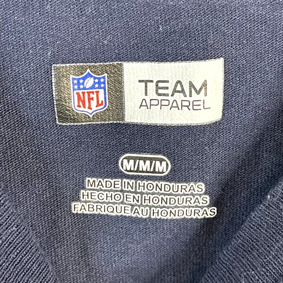 NFL Team Apparel New England Patriots Logo T-Shirt | Navy Blue | Size Medium - Picture 3 of 3